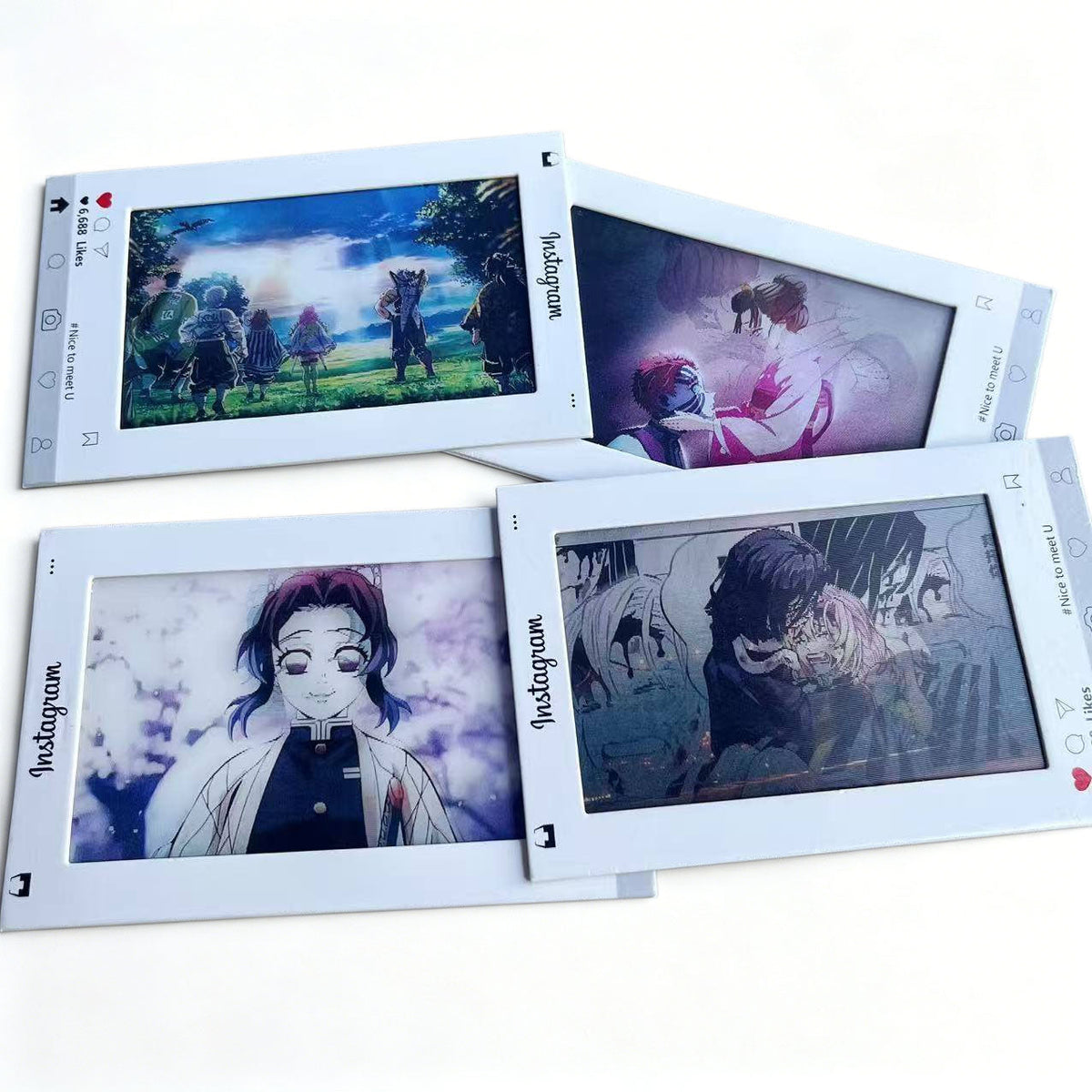 Demon Slayer 3D Lenticular Instagram Photo Card - Anime Motion Hanging Ornament