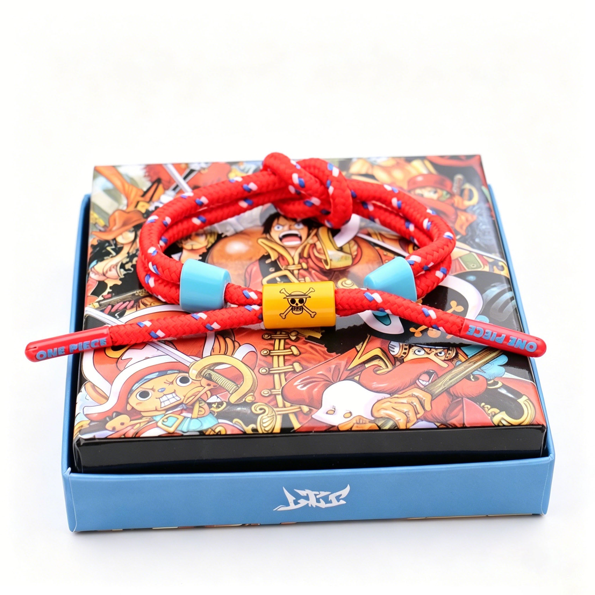 One Piece Anime Braided Bracelet - Adjustable Themed Rope Wristband for Fans