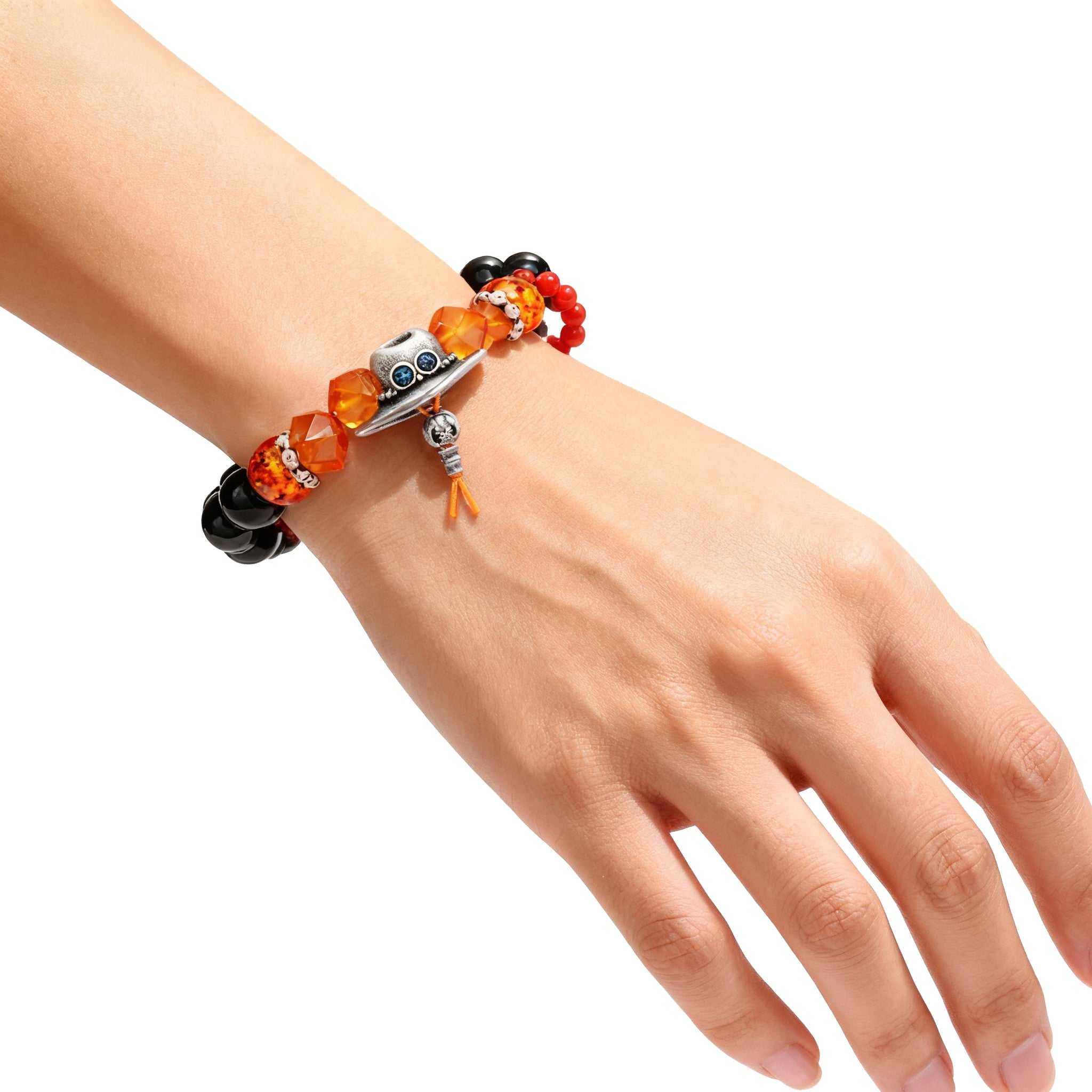 One Piece Luffy Ace Jewelry Set, Anime Necklace Bracelet Brooch Gift Box