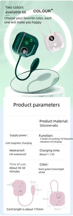 Portable Dual Function Personal Relax Kit, LCD Display Soft Silicone Massager Set with Magnetic Charging Storage Case, Quiet Waterproof Daily Self Care Accessory