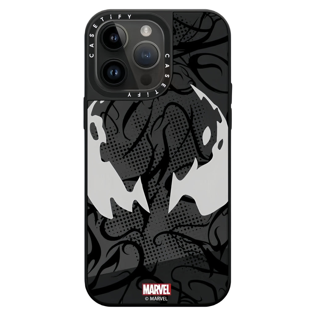 Marvel Spider-Man Venom Phone Case for iPhone, Mirror Shockproof Protective Cover All Styles Collection