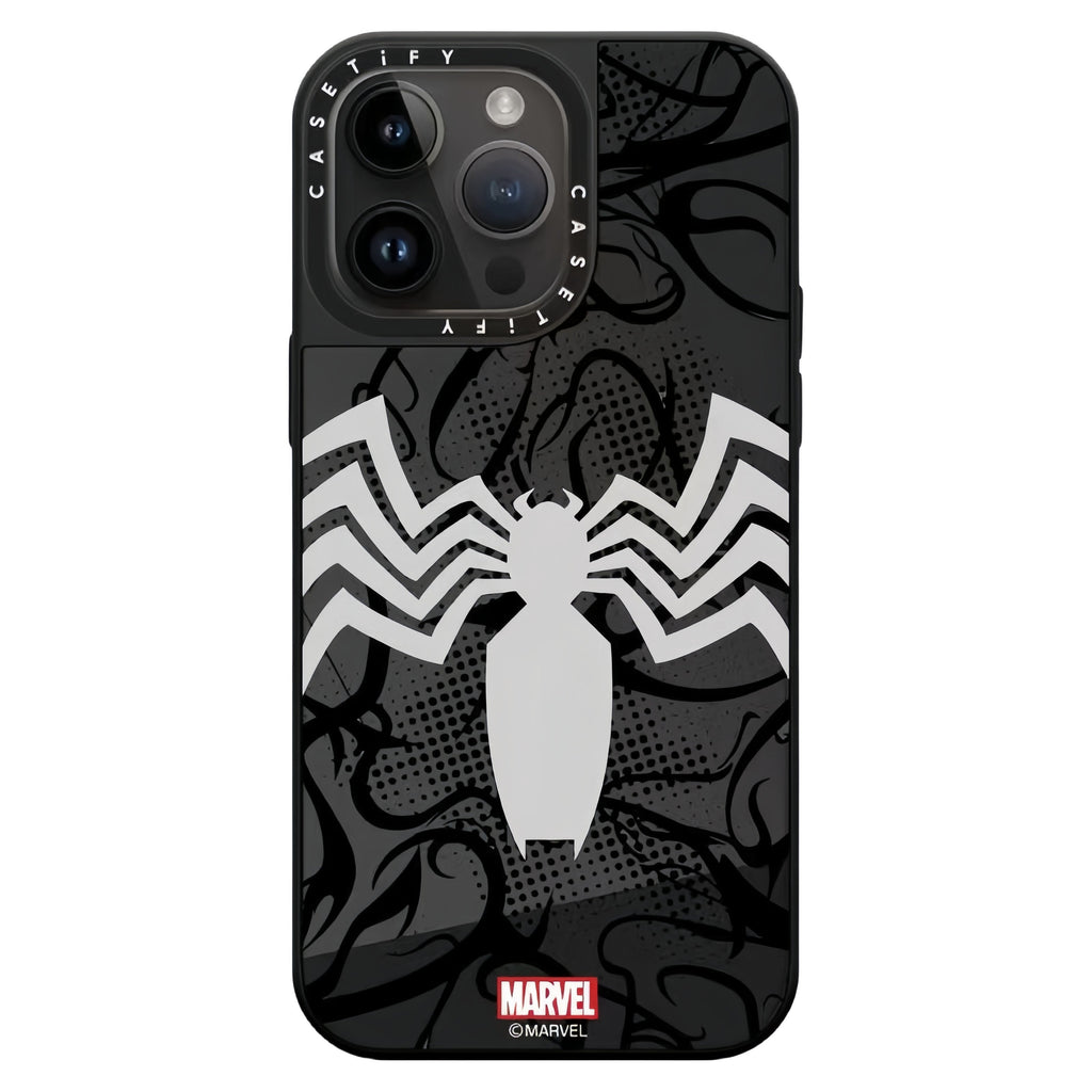 Marvel Spider-Man Venom Phone Case for iPhone, Mirror Shockproof Protective Cover All Styles Collection