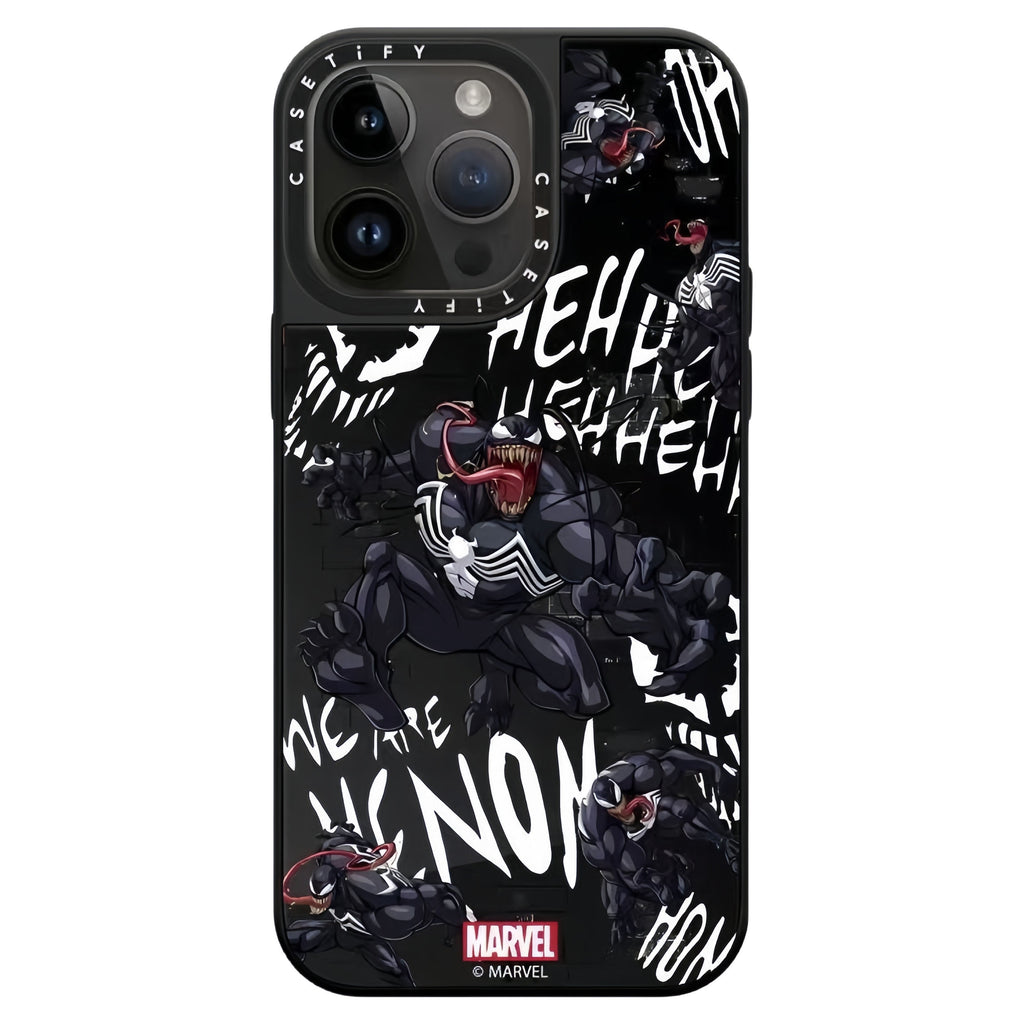 Marvel Spider-Man Venom Phone Case for iPhone, Mirror Shockproof Protective Cover All Styles Collection
