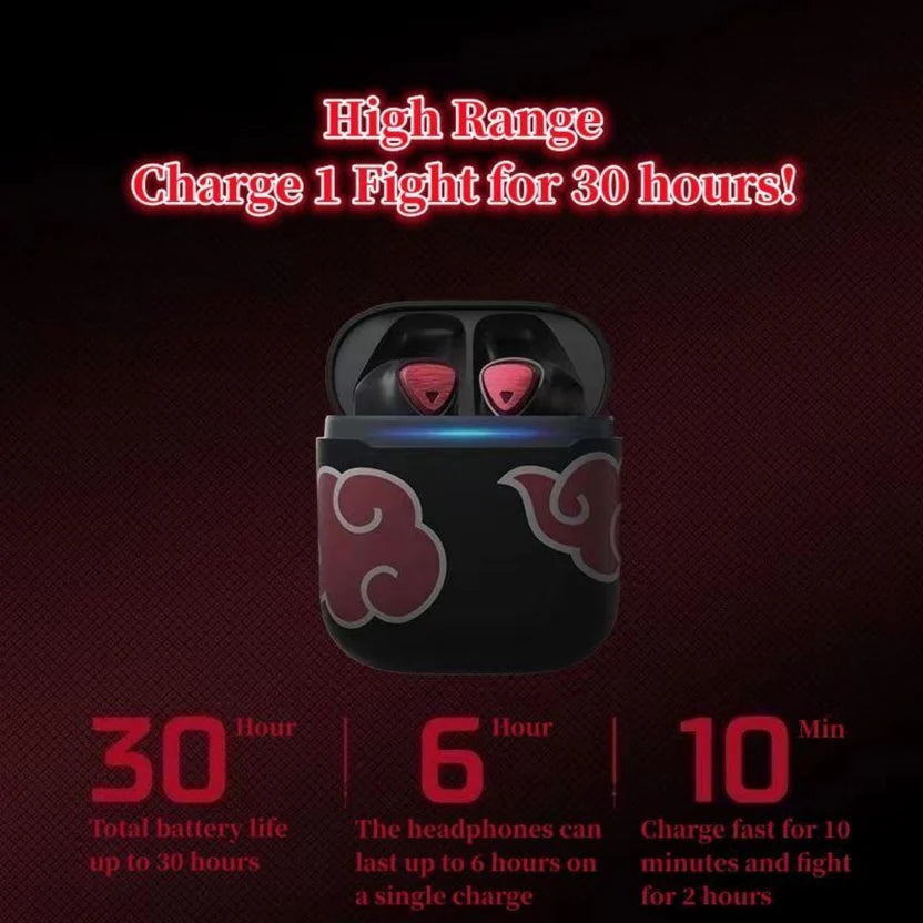 Uchiha Itachi Wireless Bluetooth Headset Earbuds Set Earphones ￼