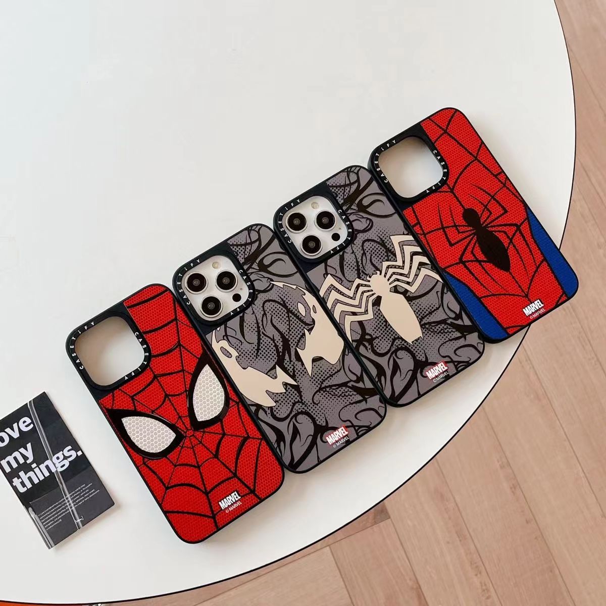 Marvel Spider-Man Venom Phone Case for iPhone, Mirror Shockproof Protective Cover All Styles Collection