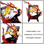 Demon Slayer Kyojuro Mitsuri Gyomei Frame Bust Figure, Anime Hashira Photo Frame Statue Collectible