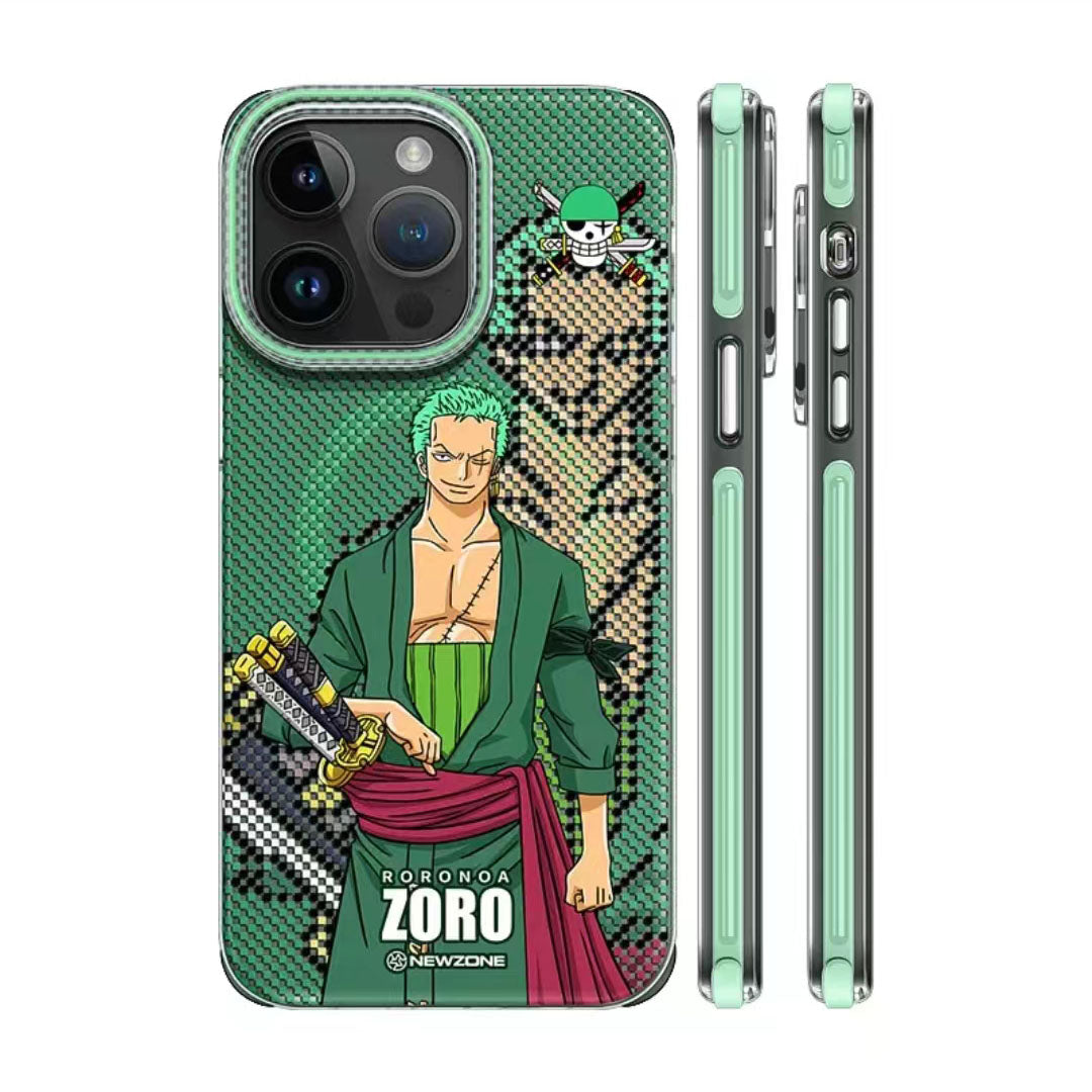 Luffy/Zoro/Ace iPhone silicone crash-resistant phone case