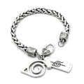 Naruto Leaf Village & Anti-Leaf Symbol Bracelet - Anime Cosplay Jewelry