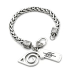 Naruto Leaf Village & Anti-Leaf Symbol Bracelet - Anime Cosplay Jewelry