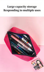 Demon Slayer Tanjiro Nezuko Anime Pencil Case, Large Capacity PVC Pen Bag for Students