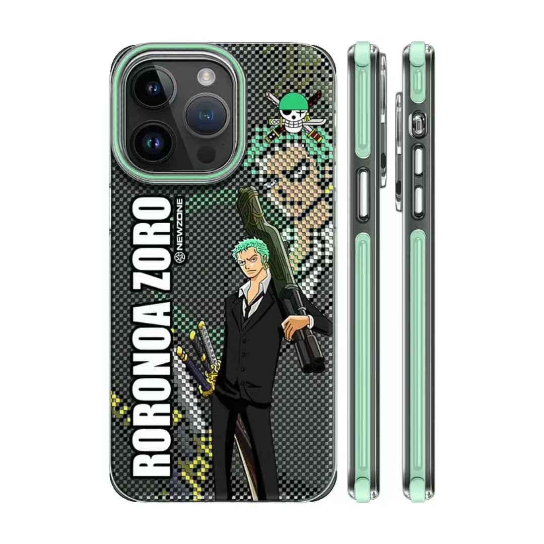 Luffy/Zoro/Ace iPhone silicone crash-resistant phone case