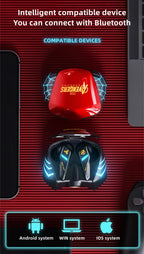 Marvel Spider-Man Iron Man Captain America Gaming Earbuds, Marvel TWS Wireless Headphones with LED Light
