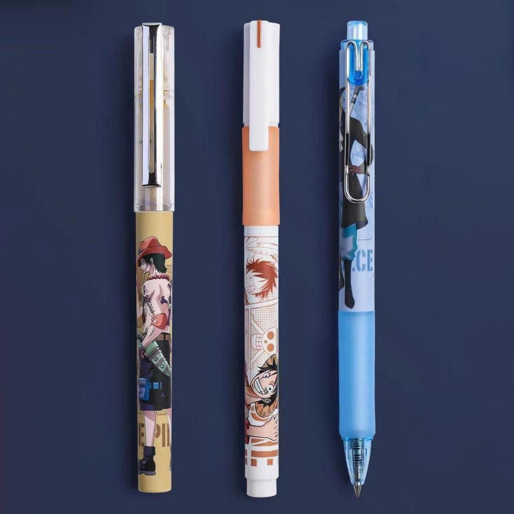 One Piece Monkey D Luffy Sabo Deluxe Stationery Kit, Hardcover Journal Gel Pen Anime Gift Box for Students
