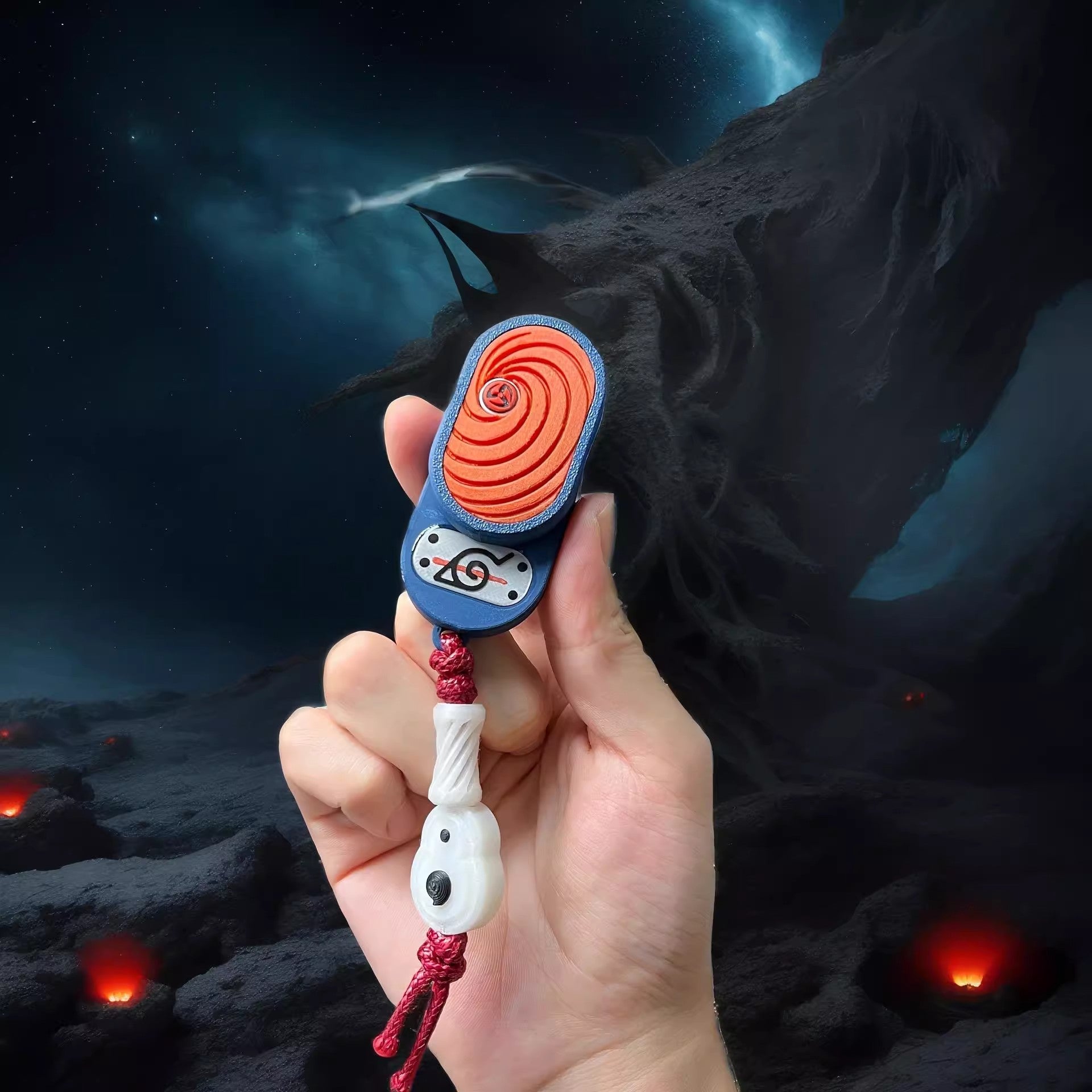Itachi/Obito/Gaara Fire Shadow Ninja - Inspired EDC Push Cards for Stress Relief