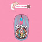 One Piece Chopper Luffy 2.4G Wireless Mouse, Cute Anime 1200 DPI Optical Computer Mouse for Laptop PC