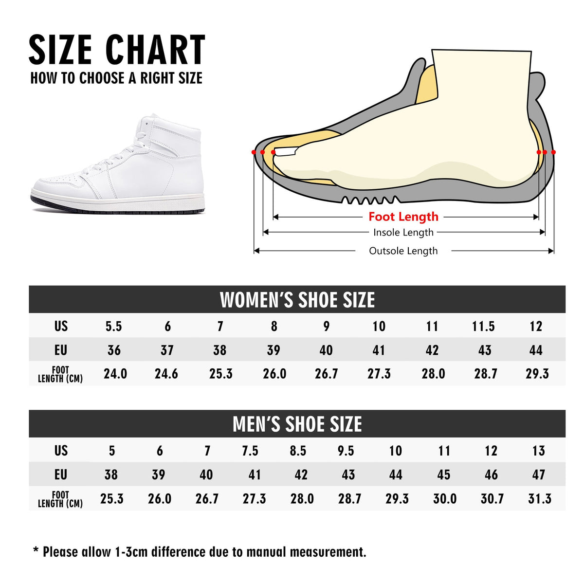One Piece Roronoa Zoro Three Swords Style Anime Print High Top Sneakers, Straw Hat Pirates Skull Logo Casual Street Skate Shoes