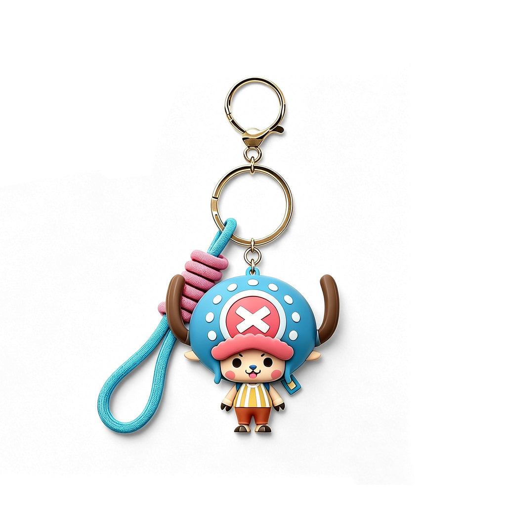 One Piece Tony Tony Chopper 720ml Insulated Tumbler, Anime Stainless Steel Iced Coffee Cup with Keychain