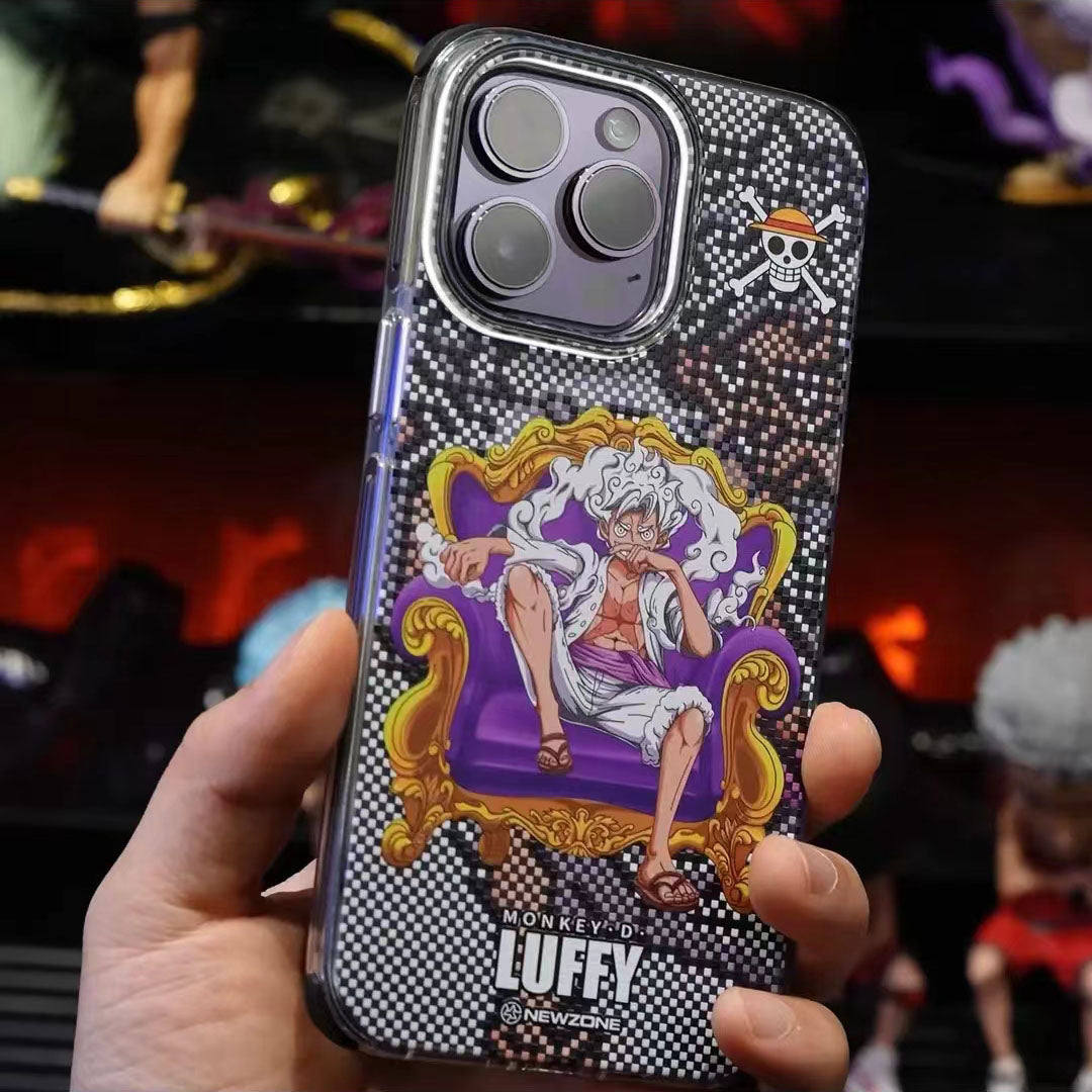 Luffy/Zoro/Ace iPhone silicone crash-resistant phone case