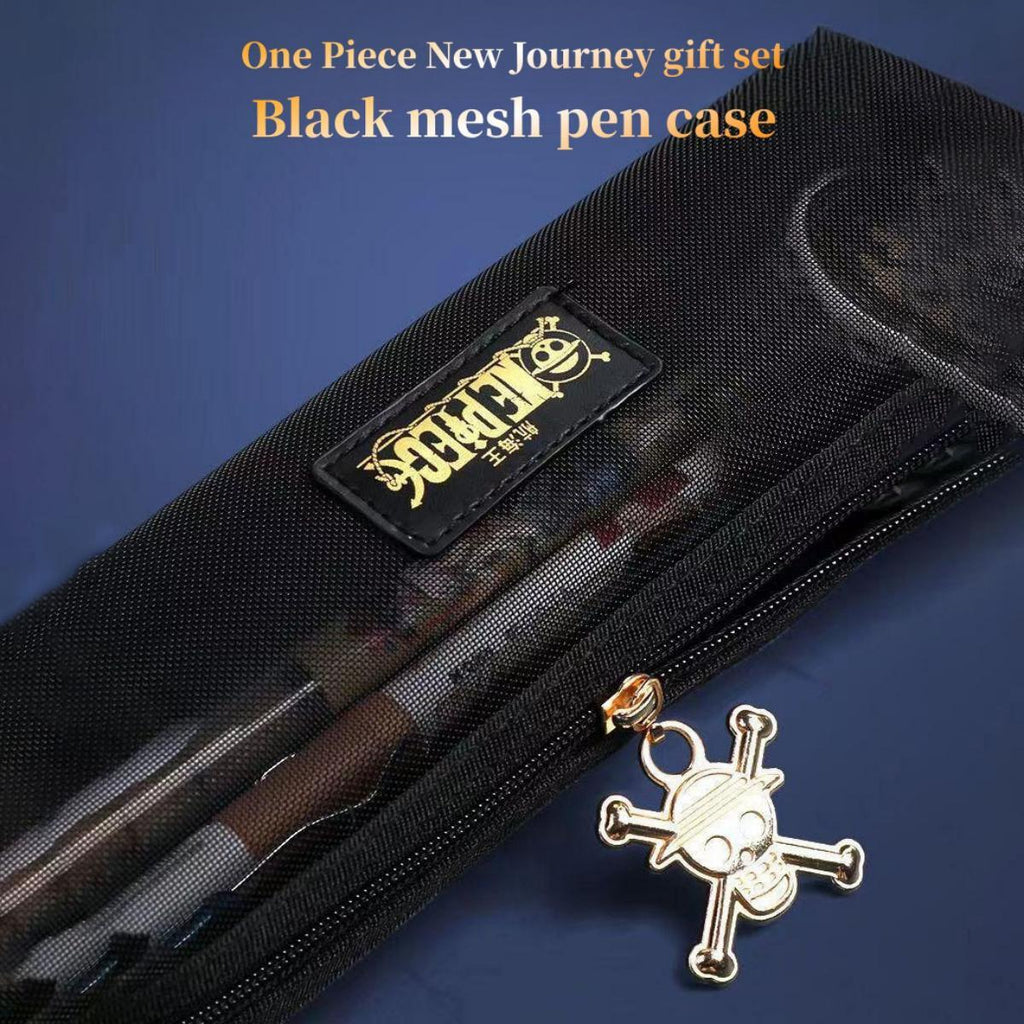 One Piece Monkey D Luffy Sabo Deluxe Stationery Kit, Hardcover Journal Gel Pen Anime Gift Box for Students