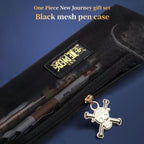 One Piece Monkey D Luffy Sabo Deluxe Stationery Kit, Hardcover Journal Gel Pen Anime Gift Box for Students