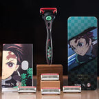 Demon Slayer Tanjiro Zenitsu Schick Hydro 5 Premium Razor, Anime 5‑Layer Manual Shaving Razor for Men