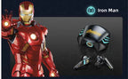 Marvel Spider-Man Iron Man Captain America Gaming Earbuds, Marvel TWS Wireless Headphones with LED Light