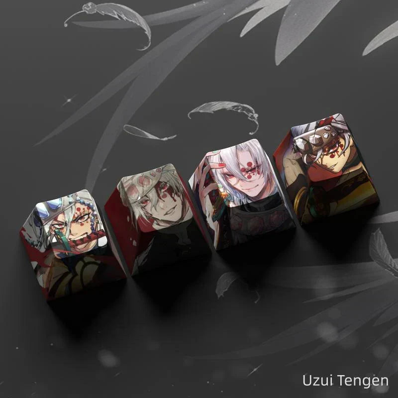 Nezuko/Tanjirou/Tokitou Muichirou Creative transparent cute mechanical keyboard cap