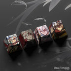 Nezuko/Tanjirou/Tokitou Muichirou Creative transparent cute mechanical keyboard cap