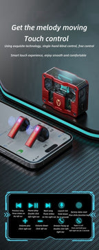 Marvel Iron Man Captain America Wireless Earbuds, Marvel Bluetooth Headphones with Charging Case