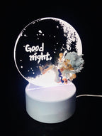 Nika Luffy Moon Night Light with Nika Luffy small hand tricolor change creative unlimited