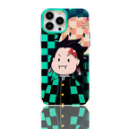 Tanjirou/Nezuko Apple exquisite Trend Silicone Anti-collision phone case