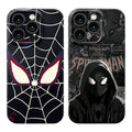 Marvel Spider‑Man Phone Case, Cool Spider Web Eyes Comic Print Glossy Hard Cover, Shockproof Protective Phone Case For iPhone, Stylish Anime Character Pattern Case For Men Women Multiple Design Options