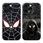 Marvel Spider‑Man Phone Case, Cool Spider Web Eyes Comic Print Glossy Hard Cover, Shockproof Protective Phone Case For iPhone, Stylish Anime Character Pattern Case For Men Women Multiple Design Options