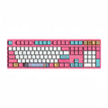 One Piece Chopper Luffy Mechanical Keyboard, 108‑Key PBT Anime Pink Gaming Keyboard with Custom Keycaps
