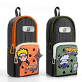 Naruto Anime Pencil Case with DIY Crocs Charms - Large Capacity Stationery Bag