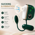 Portable Dual Function Personal Relax Kit, LCD Display Soft Silicone Massager Set with Magnetic Charging Storage Case, Quiet Waterproof Daily Self Care Accessory