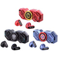 Marvel Iron Man Captain America Fidget Spinner TWS Bluetooth 5.4 Earbuds, Zinc Alloy Mecha Magnetic Flip Wireless Earphones