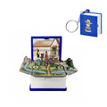 LuffyAce/Sabo Three brothers 3D folding pop-up book key chain