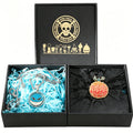 One Piece Necklace & Devil Fruit Enamel Pin Set | Anime Jewelry Gift Box