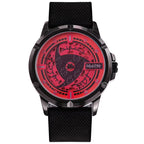 Naruto Itachi Rotating Quartz Watch, Six Paths Sage Mode Sharingan Anime Wrist Watch