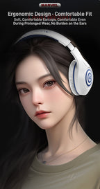 Marvel Avengers Captain America Iron Man Wireless Headphones, Bluetooth 5.4 Over-Ear Gaming Headset