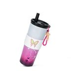 Demon Slayer Tanjiro Nezuko All Designs 710ml Insulated Tumbler 316 Stainless Steel Double Wall Coffee Cup Dual Drinking Lid With Straw Charm Leakproof Travel Water Bottle