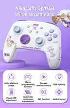 One Piece Monkey D Luffy Zoro Switch Controller Stand Set, Den Den Mushi Gamepad Holder & Wireless Pro Controller