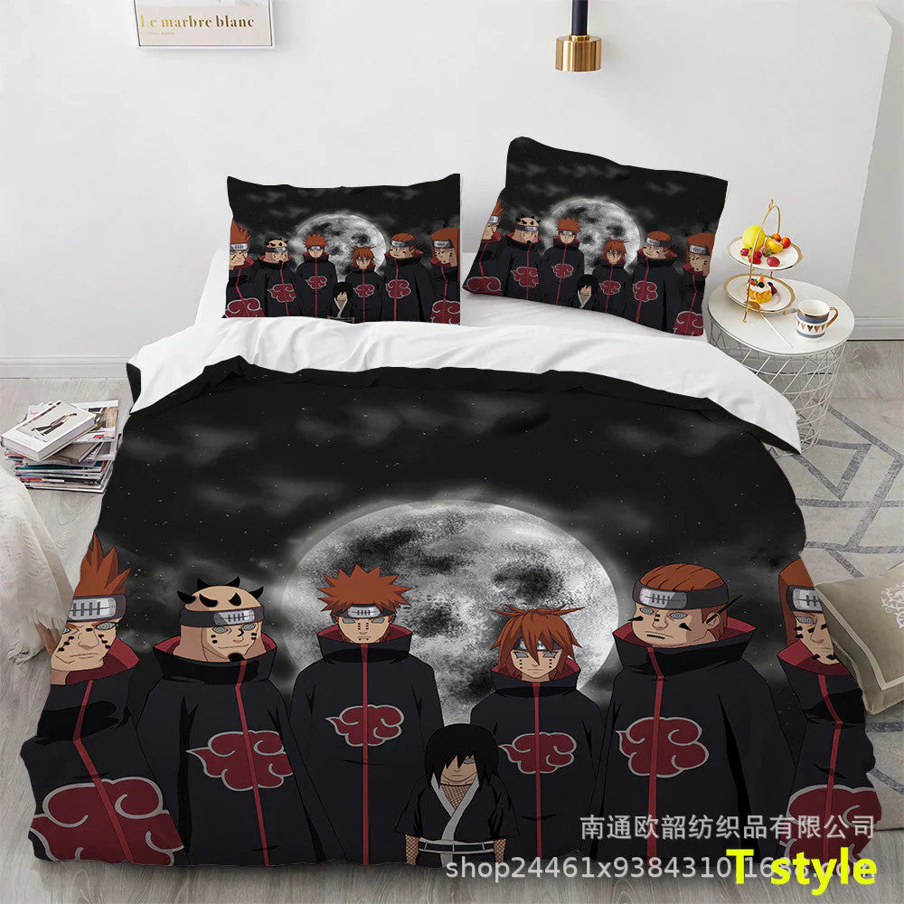 Sharingan /Dawn tissue Comfortable Home Textile Polyester Bedding 3 Sets