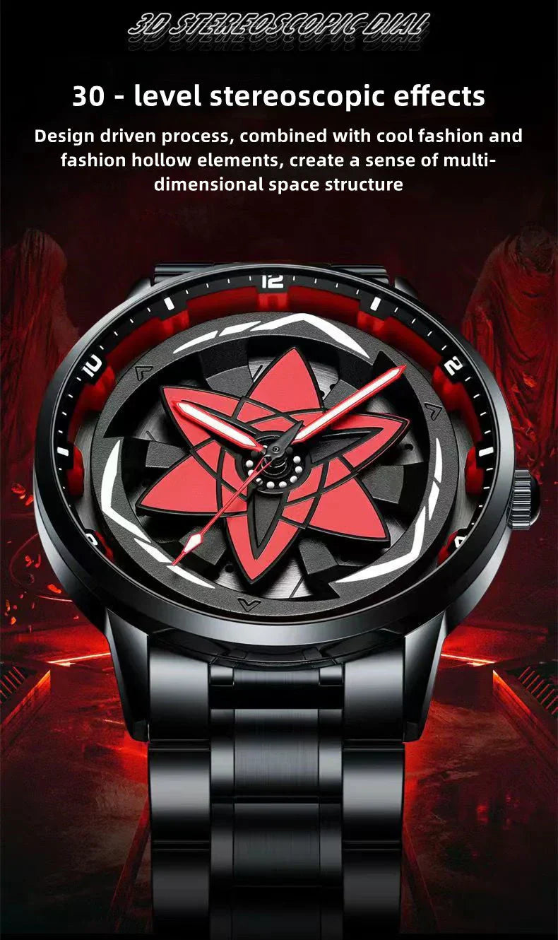 Sasuke/Madara/Itachi Sharingan rotating watch Handsome and cool watch