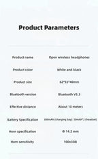 Marvel Iron Man Captain America Open-Ear Wireless Earbuds, Avengers Bluetooth 5.3 Air Conduction Headphones