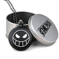 One Piece Monkey D Luffy Whitebeard Pocket Watch, Anime Pirate Skull Quartz Necklace Watch