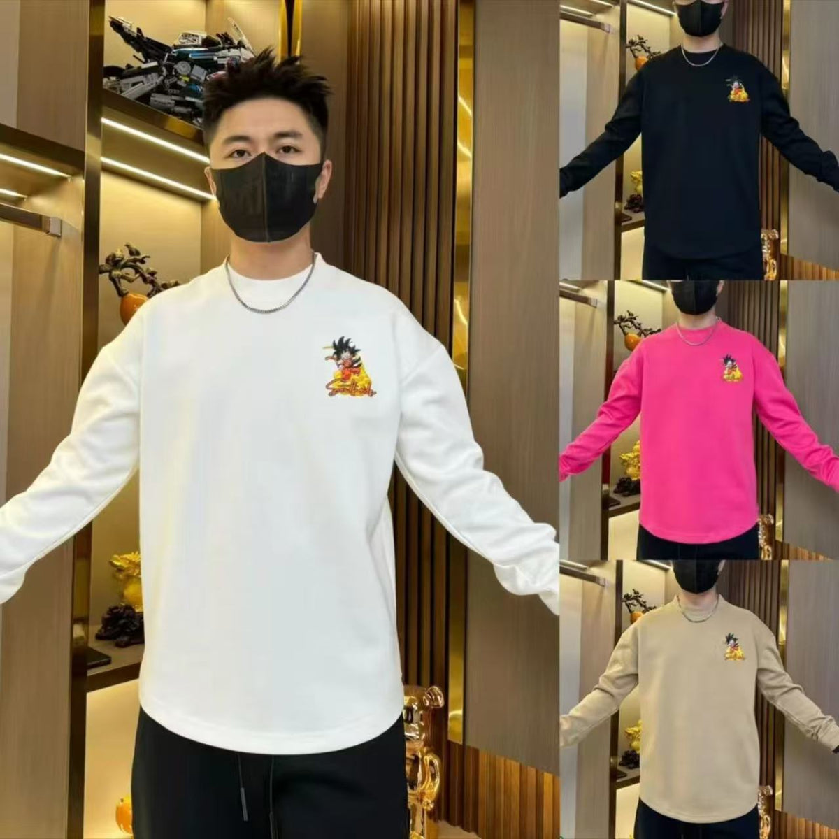 Son Goku Vintage crewneck hoodie - Revisit classic anime style