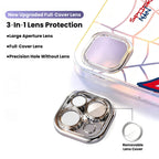 Marvel Spider‑Man Cartoon Web Graphic iPhone Phone Case, 3‑In‑1 Removable Electroplated Lens Frame Protective Phone Cover, Airbag Anti‑Drop Shockproof Phone Shell, 3 Lens Style Options Available
