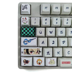 Demon Slayer Custom Keycaps Set - Anime Artisan Keycaps for Mechanical Keyboard